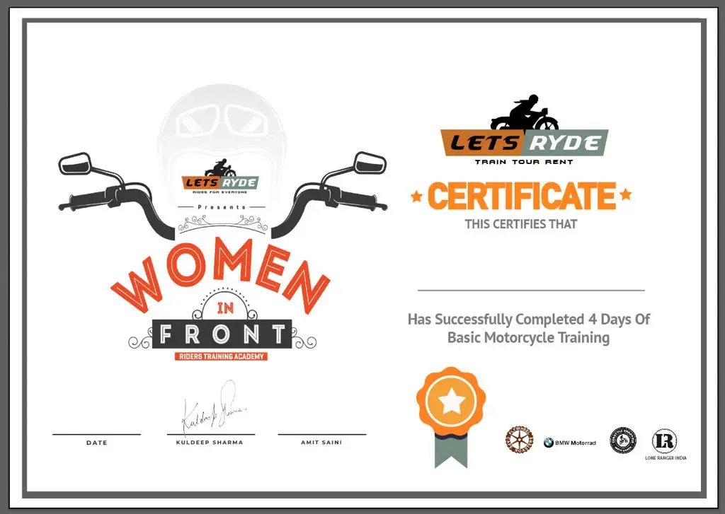 Cource Complition Certificate